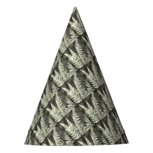 Fern Artistic Abstract Party Hat