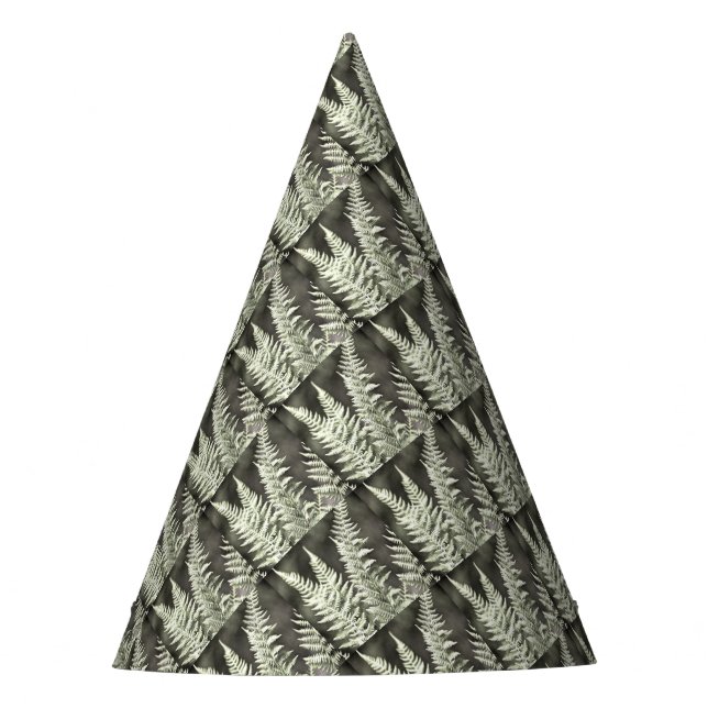 Fern Artistic Abstract Party Hat (Front)
