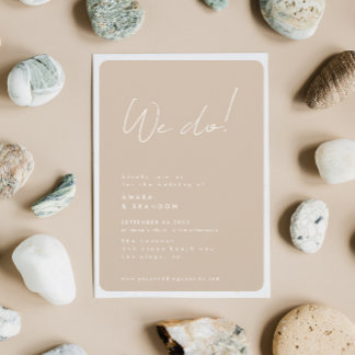 Fern & Beach | We Do Wedding Invitation