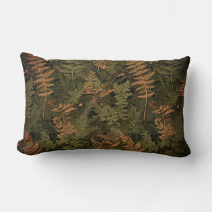 Fern Camouflage Suit Lumbar Pillow