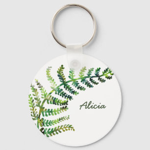 Fern Custom Name Keychain