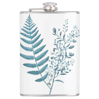 Fern designed flask