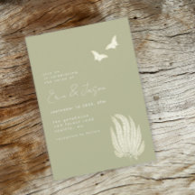 Fern et papillons | FAIRE-PART DE MARIAGE