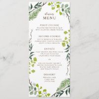 Fern Eucalyptus Hand-Drawn Greenery Wedding