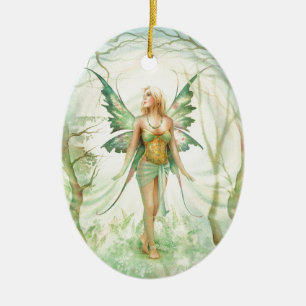 "Fern" Fairy by Scot Howden Ceramic Ornament