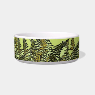 Fern fancy green plant designer cat dish