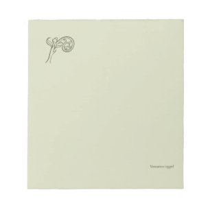 Fern Fiddlehead- Botanists Pause- Minimal Notepad