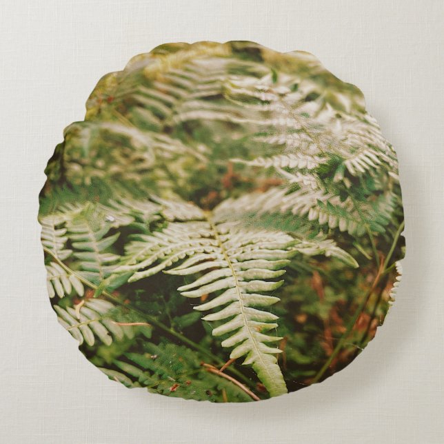 Fern Field  Round Pillow (Front)