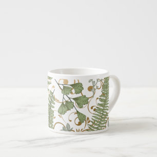 Fern Floral Pattern Espresso Cup