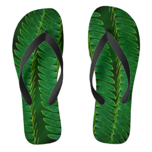 Fern Foliage Flip Flops