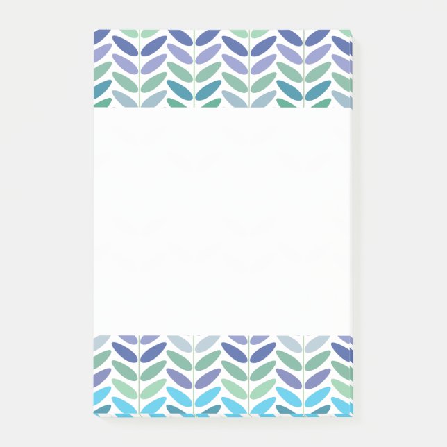 Fern Forest Elegant Spring Colours Pattern Post-it Notes (Front)