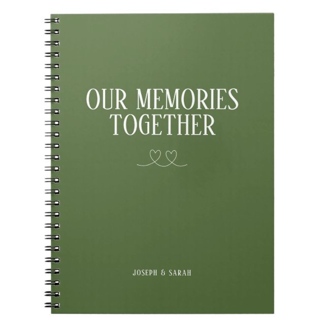 Fern Green Our Memories Together Notebook (Front)