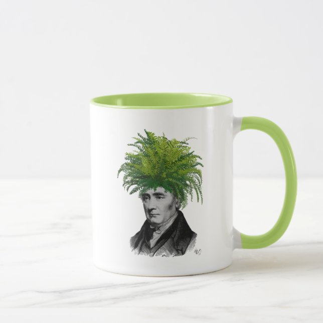 Fern Head Plant Head Mug (Right)