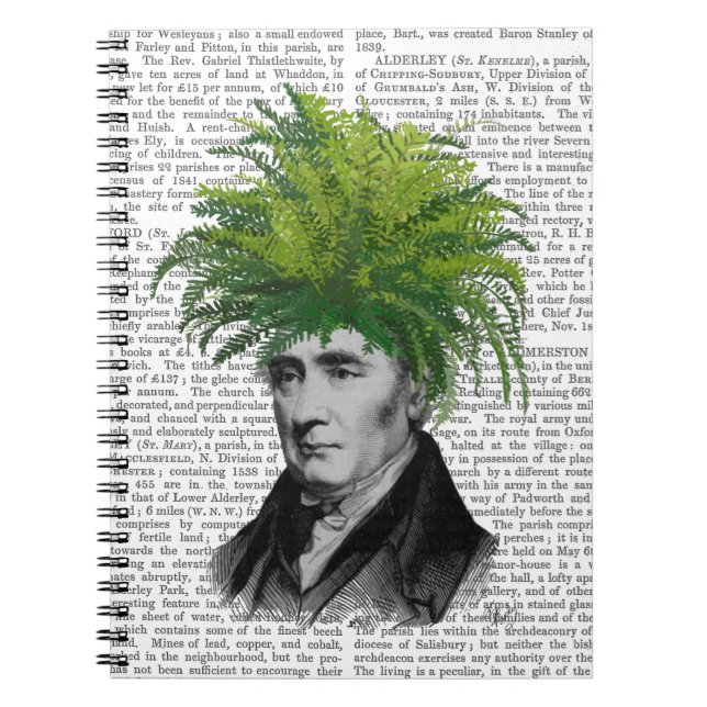 Fern Head Plant Head Notebook (Front)