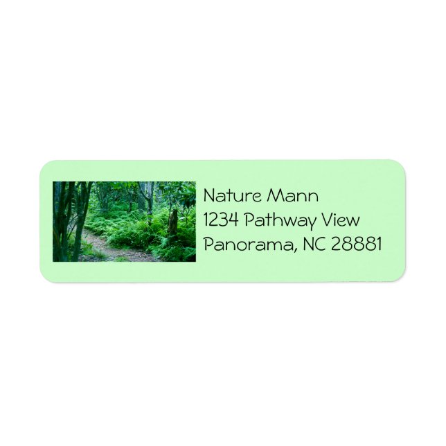 Fern Hiking Trail Address Label (Front)