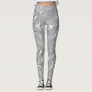 Fern in black and white leggings
