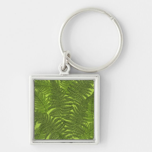 Fern in green keychain (Front)