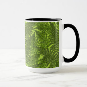 Fern in green mug