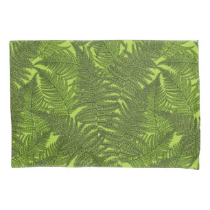 Fern in green pillowcase