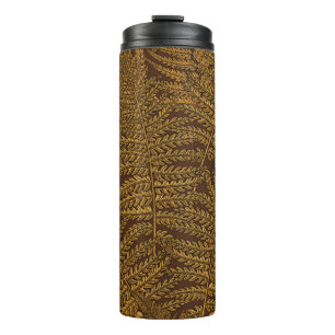 Fern in green thermal tumbler