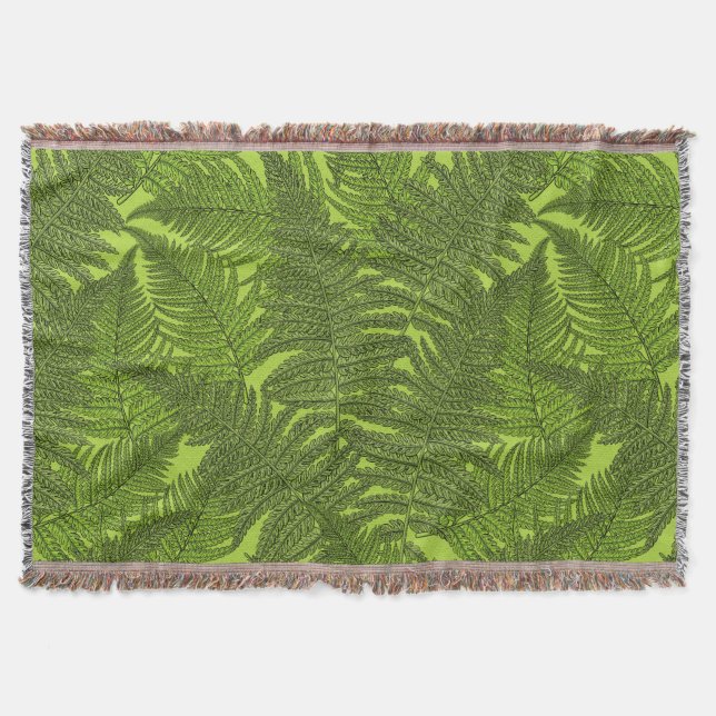 Fern in green throw blanket (Front)