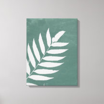 "Fern in Stillness"—A Minimalist White Fern Leaf