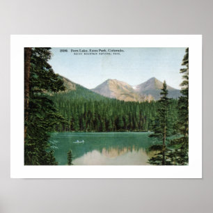 Fern Lake, Estes Park, Colorado Vintage Poster