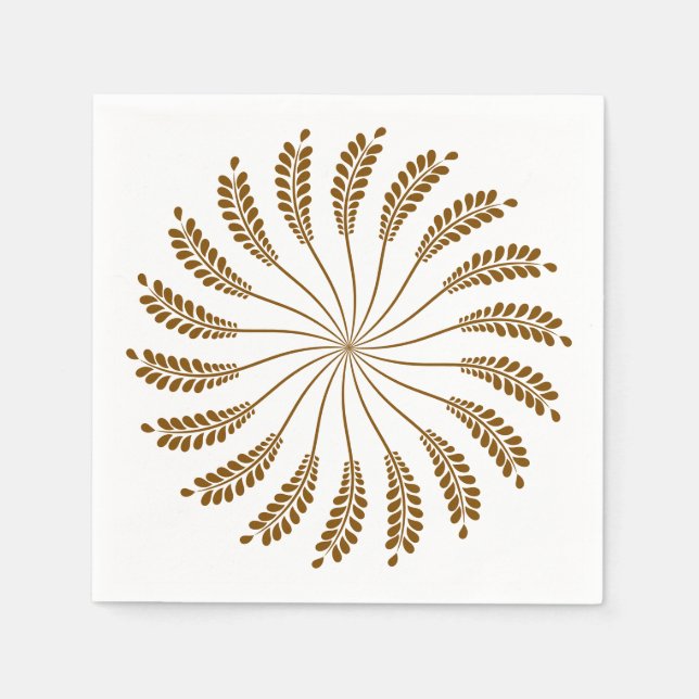 Fern Leaf Cyclone Napkins (Front)