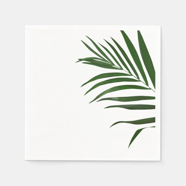 Fern Leaf Paper Napkin (Front)