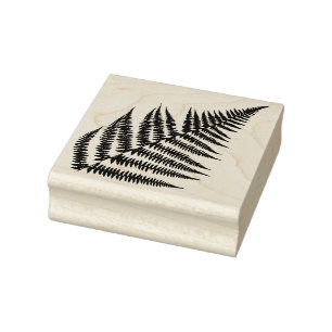 Fern Leaf Stano Rubber Stamp