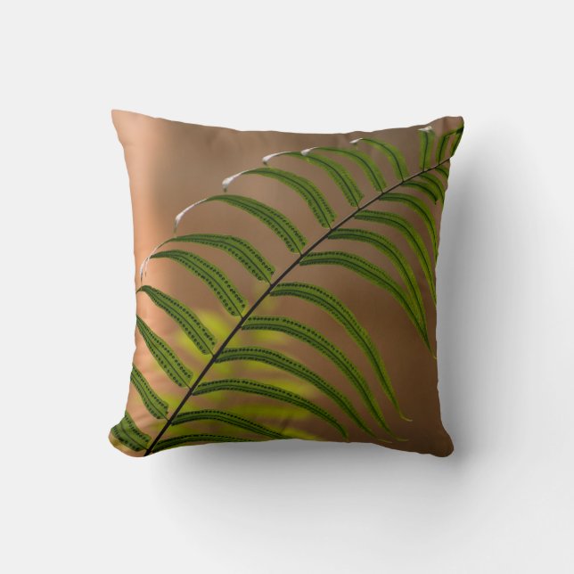 Fern leaf throw pillow (Front)