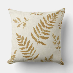 Fern Leaves, by Natasha Us Throw Pillow