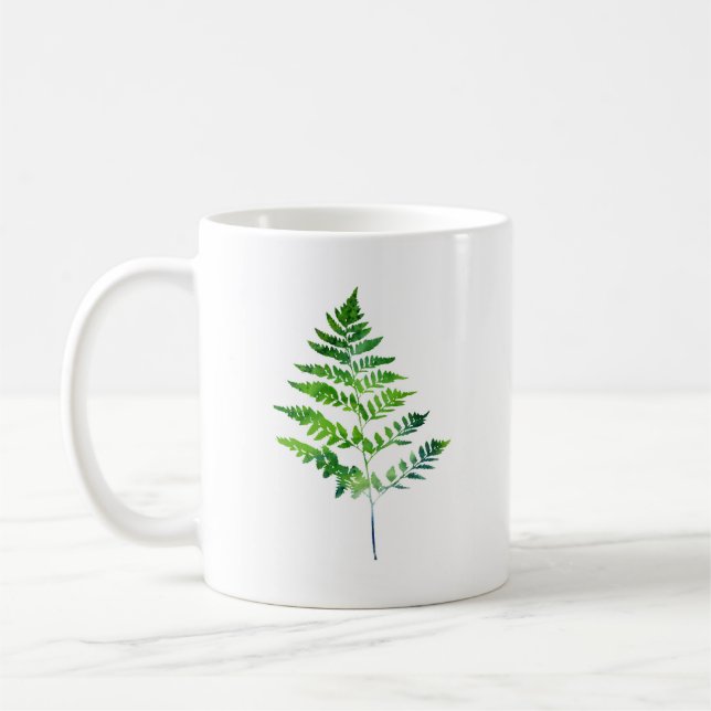 Fern Leaves Coffee Mug (Left)