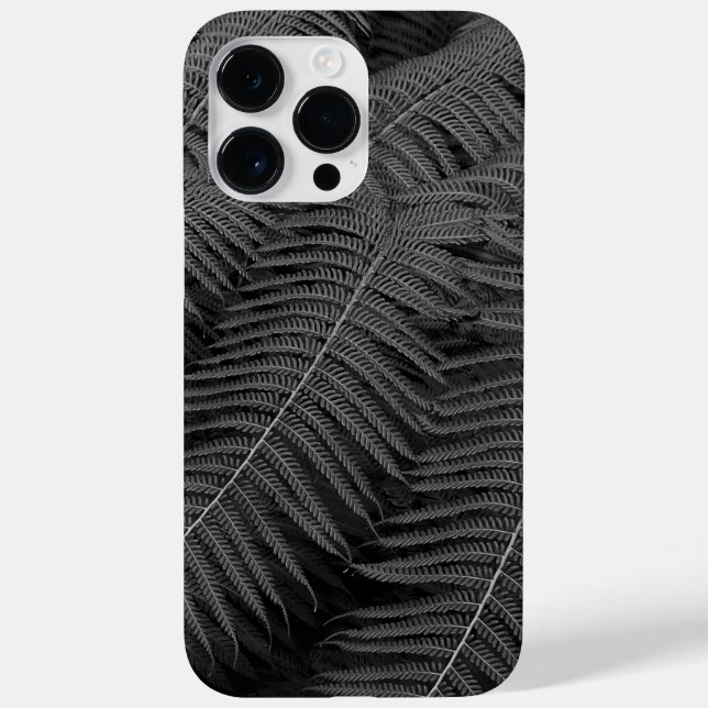 Fern Leaves Fine Art Photograph in Black and White Case-Mate iPhone Case (Back)