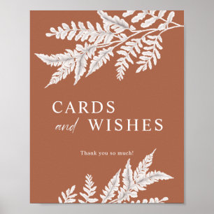 Fern   Modern Calligraphy Cards and Wishes Sign