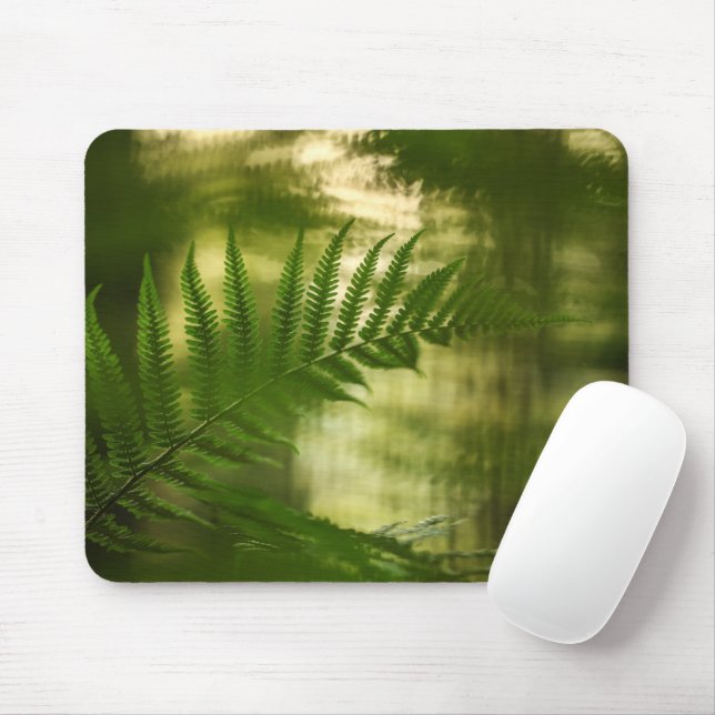 Fern Nature Photo Mouse Pad (With Mouse)