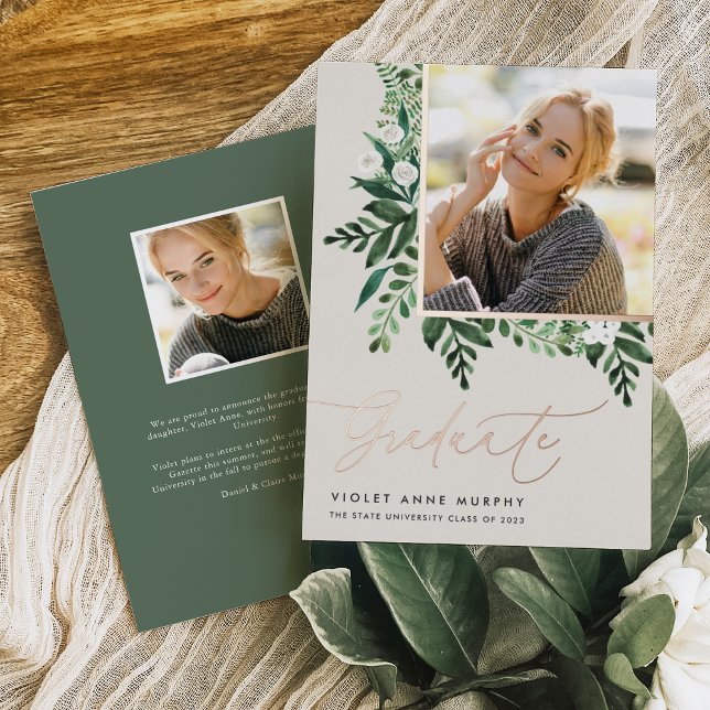 Fern | Photo Graduation Announcement (Creator Uploaded)