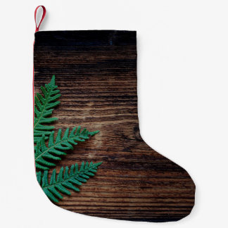 Fern plant wood small fern grunge christmas stocking
