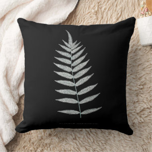 Fern - Polypodyum Fraxinifolium - X-ray effect -08 Throw Pillow