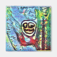 Fern Spores "Smiling" Magnet