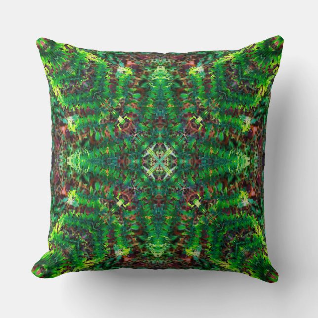 Fern Star Throw Pillow (Front)