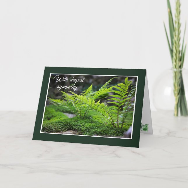 Fern Sympathy Card (Front)