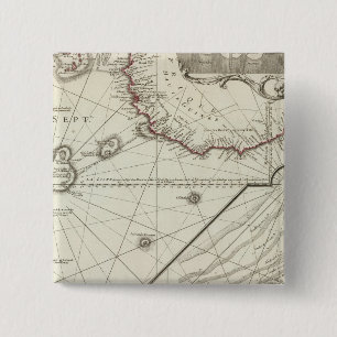 Fernand de Noronha Island 2 Inch Square Button