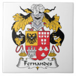 Fernandes Family Crest Tile<br><div class="desc">Fernandes Coat of Arms</div>