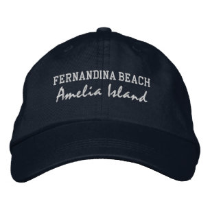 Fernandina Beach Embroidered Baseball Hat