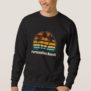 Fernandina Beach Florida Beach Fl Beach Bum Us Cit Sweatshirt