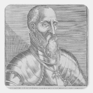Fernando Alvarez de Toledo, 3rd Duke of Alba Square Sticker