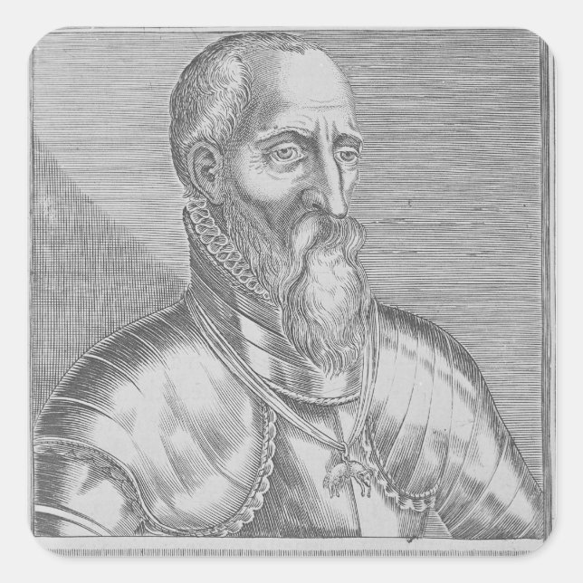 Fernando Alvarez de Toledo, 3rd Duke of Alba Square Sticker (Front)