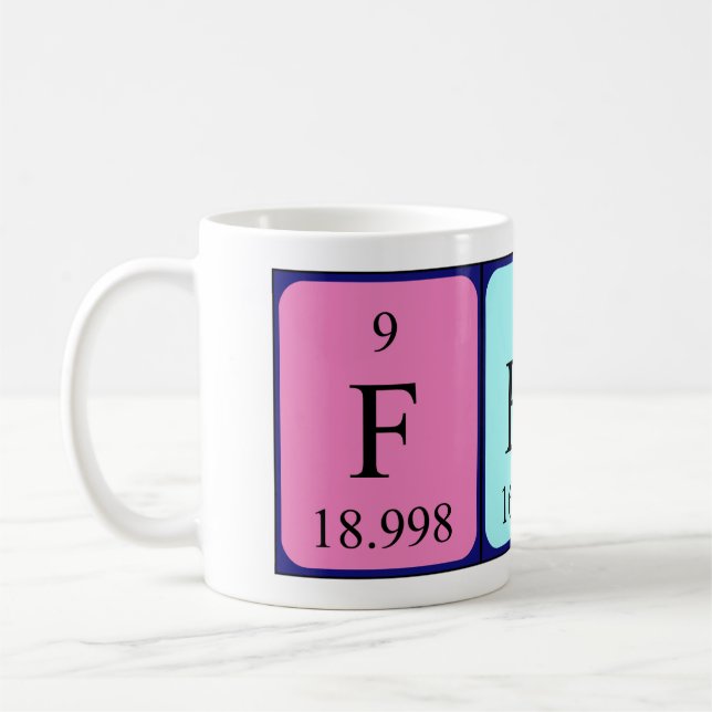 Ferne nom de table périodique mug (Gauche)