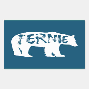 Fernie British Columbia Bear Sticker